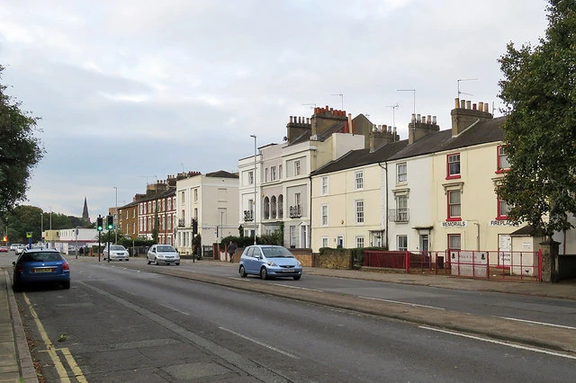 Barrack Road in Northampton, UK