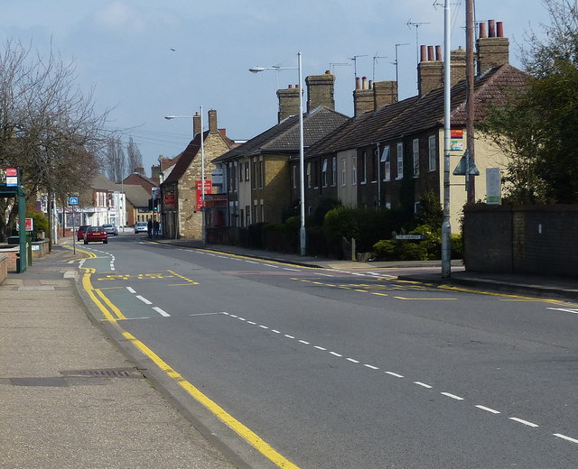 A605 Oundle Road in Peterborough