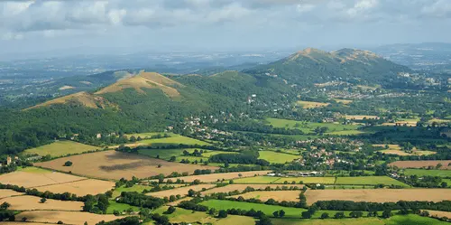 ariel photo of west midlands malvern hills