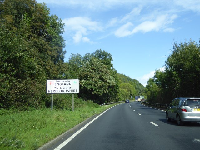 Welcome to Herefordshire road sign