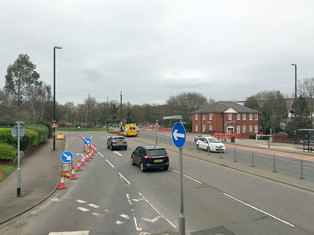 Gatwick Road, Crawley with mobile speed camera