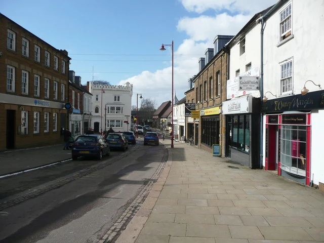 High Street, Daventry, Northamptonshire, UK