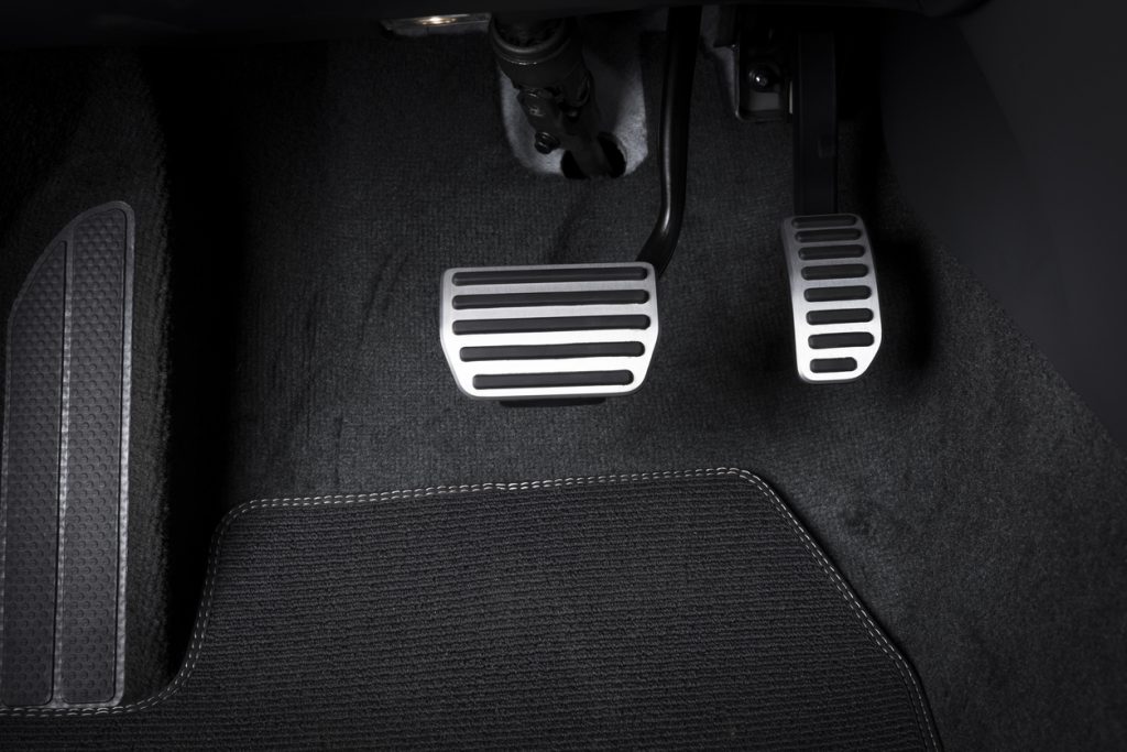 Brake and accelerator pedal of automatic transmission car