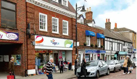 Bordon town centre high street