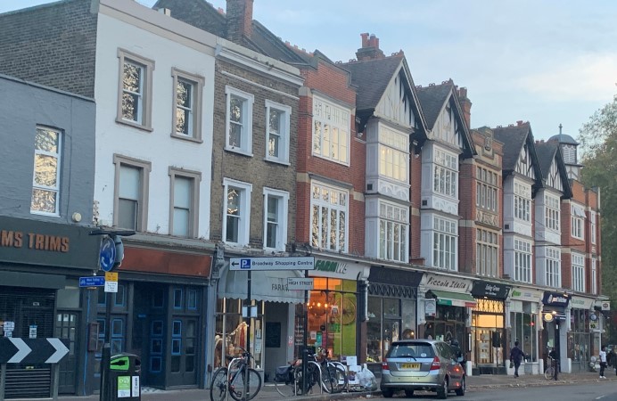 Photo of cars parked on busy Ealing high street