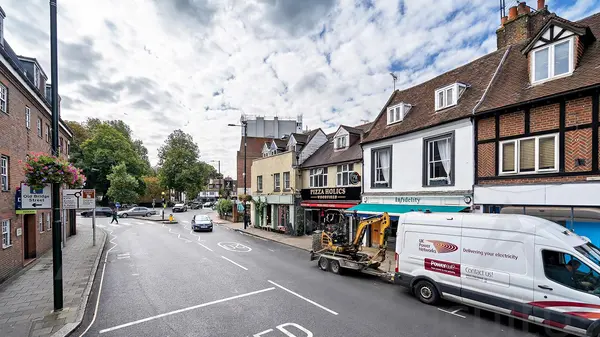 Kingston Upon Thames busy high street photo