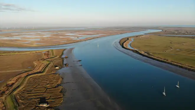A river in Rochford, Essex