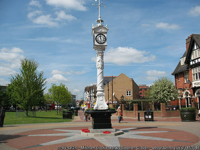 Clocktower in Mitcham, Surrey