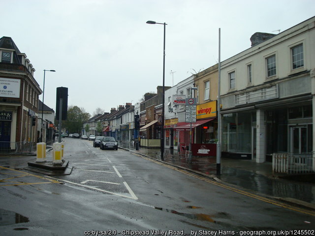 A high street in Coulsdon, Surrey