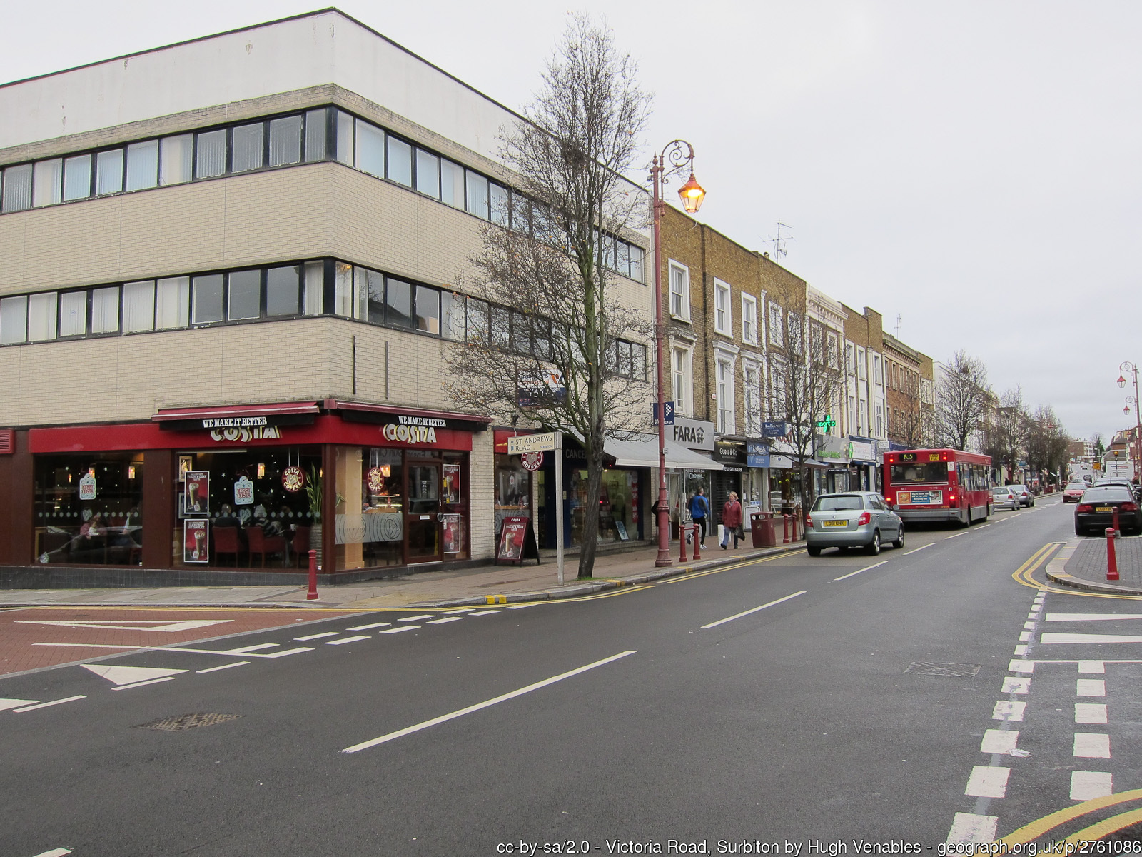 Surbiton high street, London, near Surrey