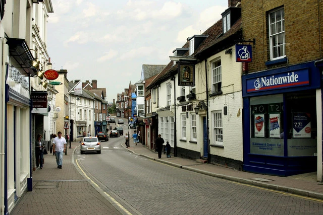 The High Street in Tring, Hertfordshire