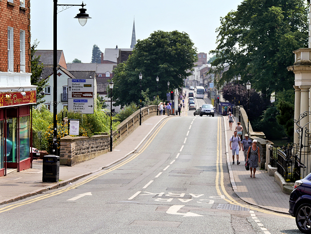 Bridge Street & Workman Bridge in Evesham Worcestershire