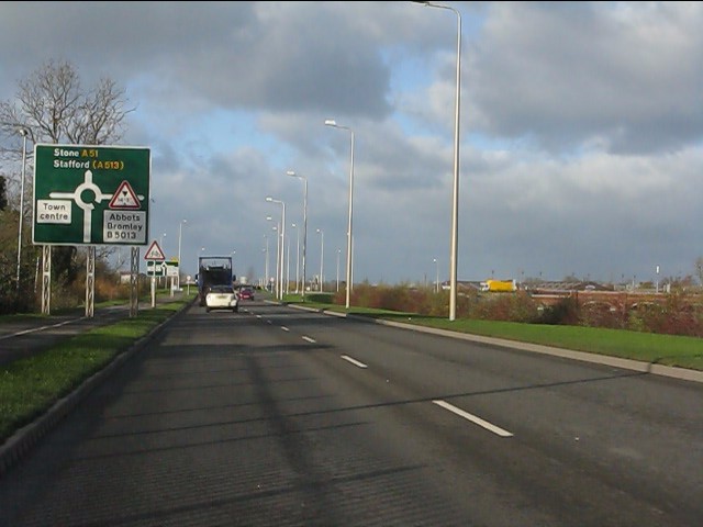 Rugeley bypass (A51) Staffordshire