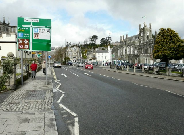 Tavistock town centre, Devon