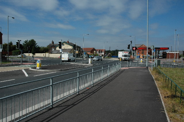 Junction with Elton Head Road and Lowfield Lane, St Helens, Merseyside