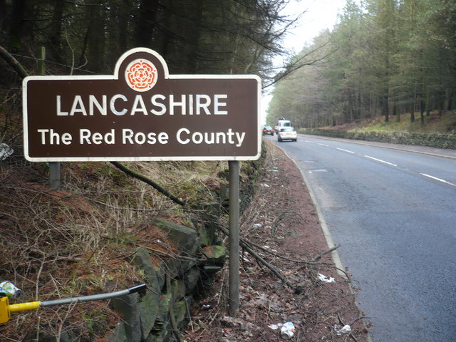 Welcome To Lancashire road sign
