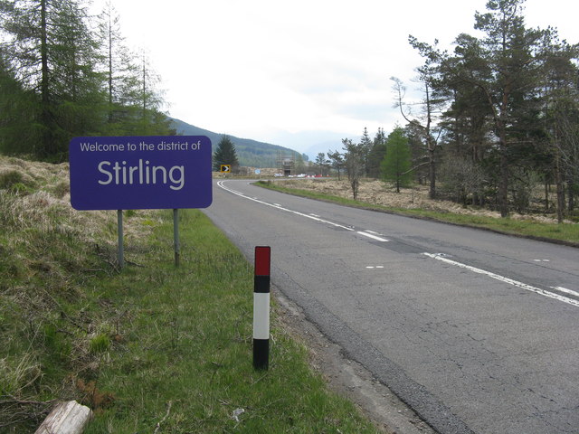 Stirling road sign, Scotland